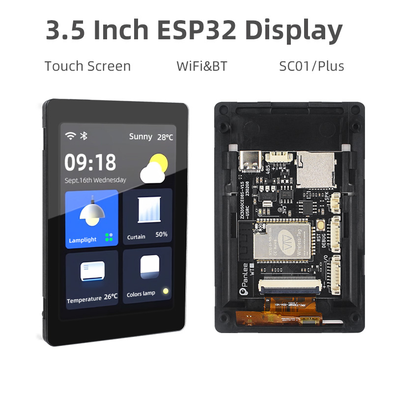 Smart Home Plus - 3.5インチLCDタッチスクリーン,320x480,WT32-SC01 plus,EPS32-S3, DIY,スマートホーム用ESP32開発ボード