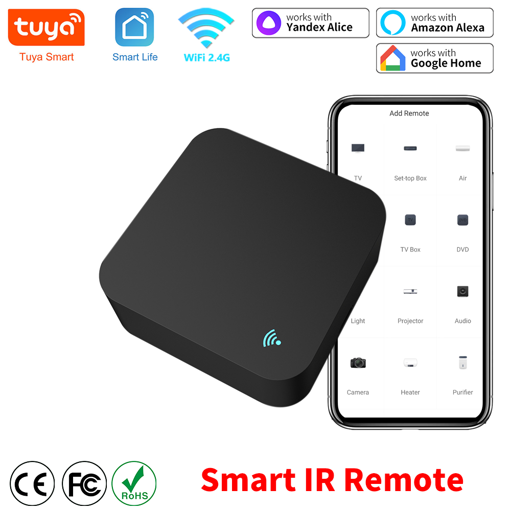 Universal Remote Smart Home - ユニバーサルリモコン,スマートホーム,wifi,赤外線,Tuya,スマートホーム,テレビ,DVD,サーボー,ac,amz,alexa,GoogleHomeで動作
