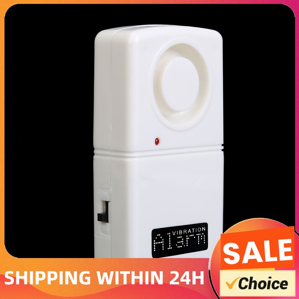 Wireless Door Sensor - 振動アラーム 120dB 防犯アラーム 白色 大音量 ドア・窓用アラーム