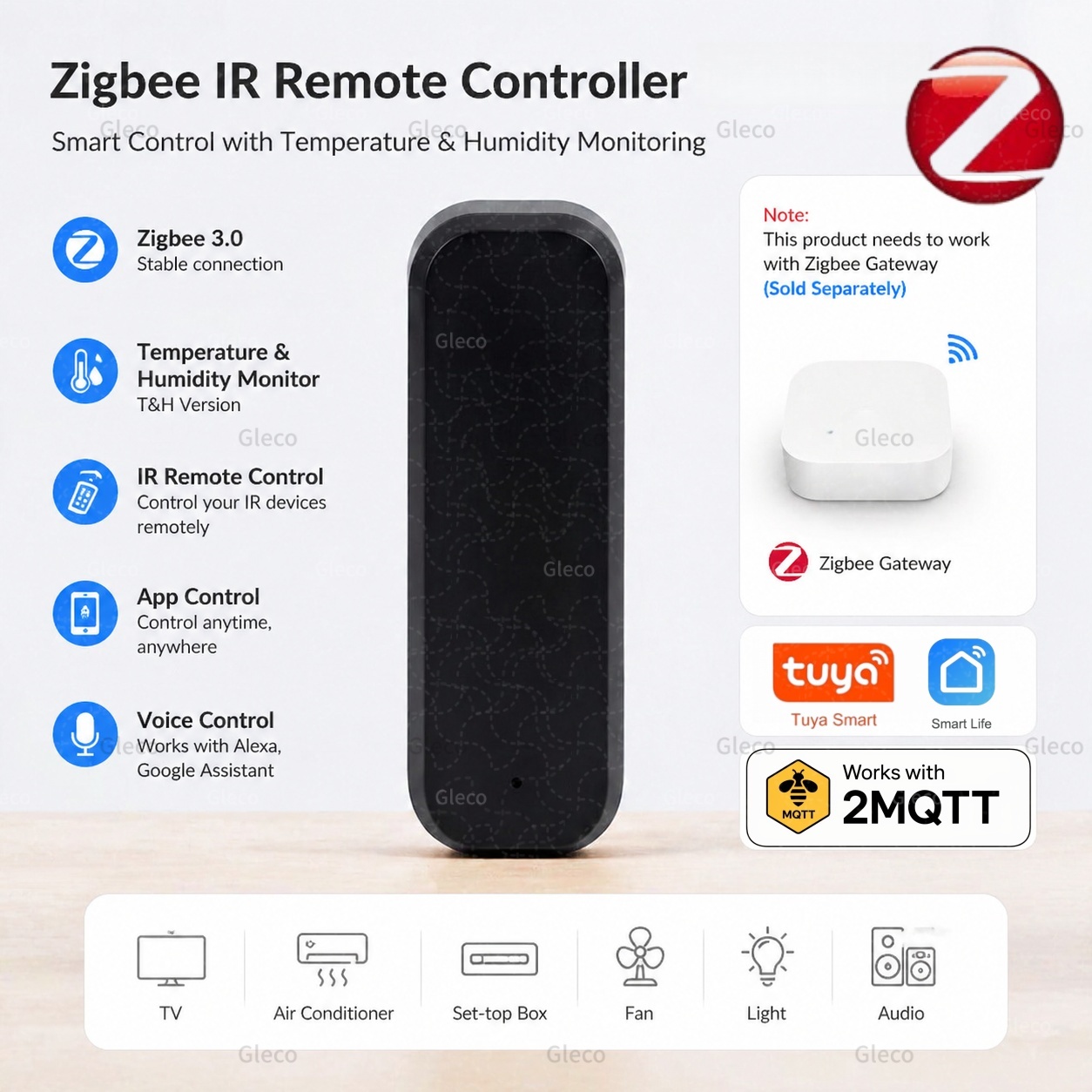 Zigbee スマート IR リモコン赤外線ユニバーサルスマ - Universal Remote Smart Home のレビューと価格