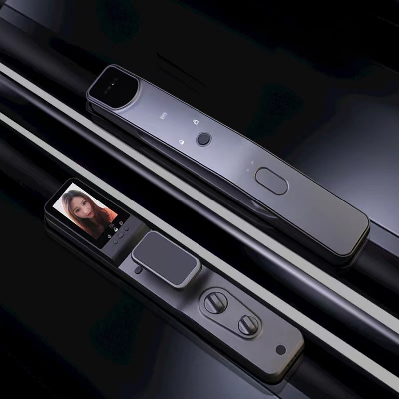 Tuya-電子指紋スマートドアロック,3D,顔認識,アプリケ - Smart Home Door Lock のレビューと価格