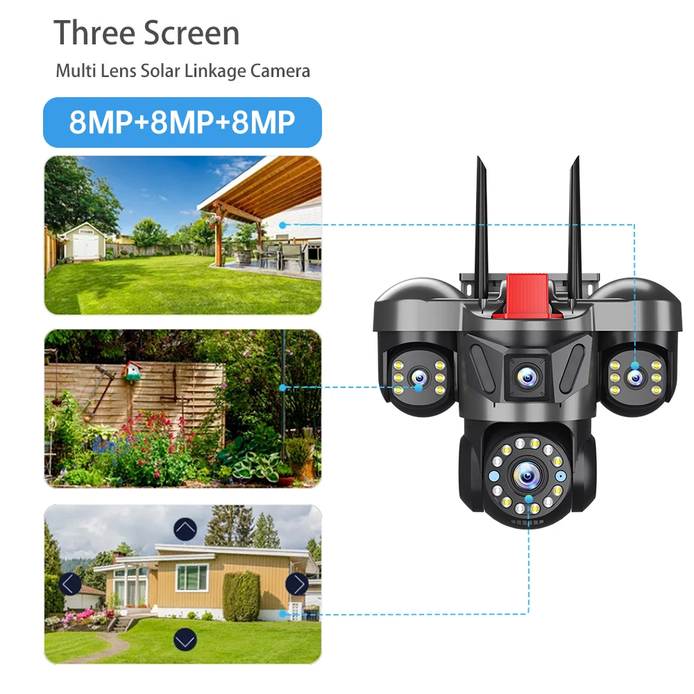 KERUI 12K 24MP 屋外 WiFi カメラトリプル - Smart Home Camera Ezviz のレビューと価格