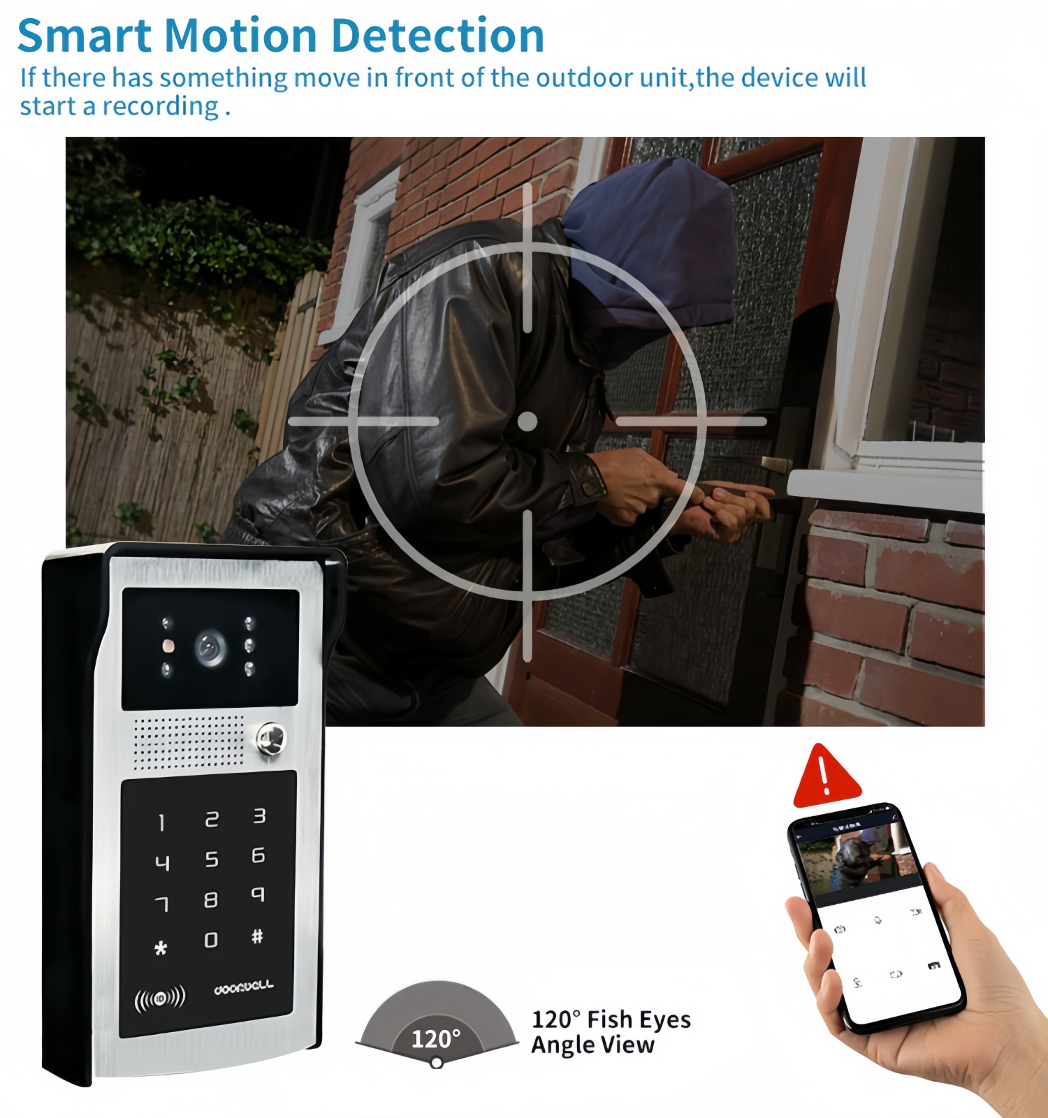TUYA WIFI ビデオインターホンドアベルシステム家庭用 - Smart Home Video のレビューと価格