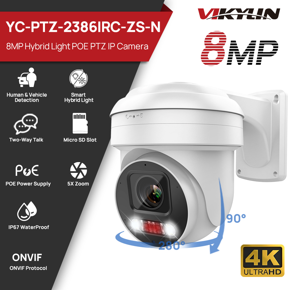 Vikylin PTZ 5X 光学ズーム 8MP IP セキ - Smart Home Microsoft のレビューと価格
