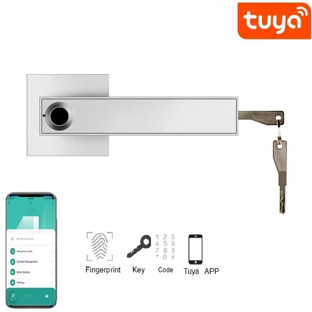 Bluetooth対応Tuyaアプリ搭載の新型スマートドアロ - Smart Home Door Lock のレビューと価格