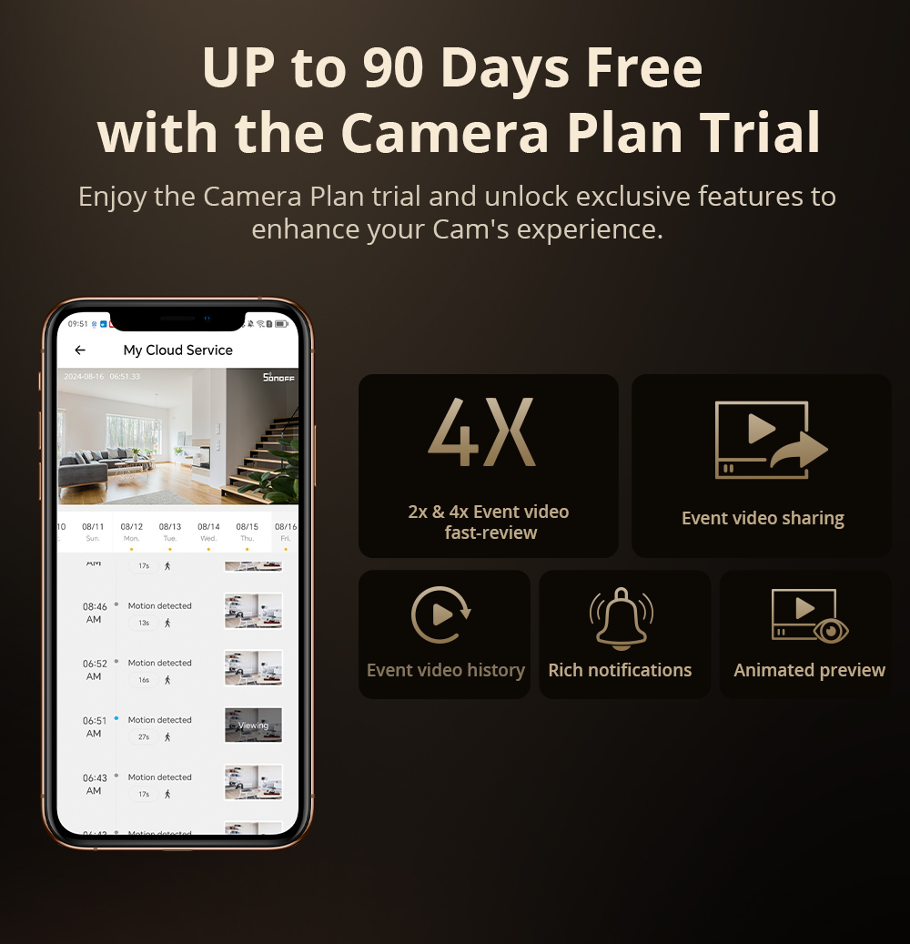 Sonoff-スマートホームセキュリティカメラ,wifi,1 - Smart Home Video のレビューと価格