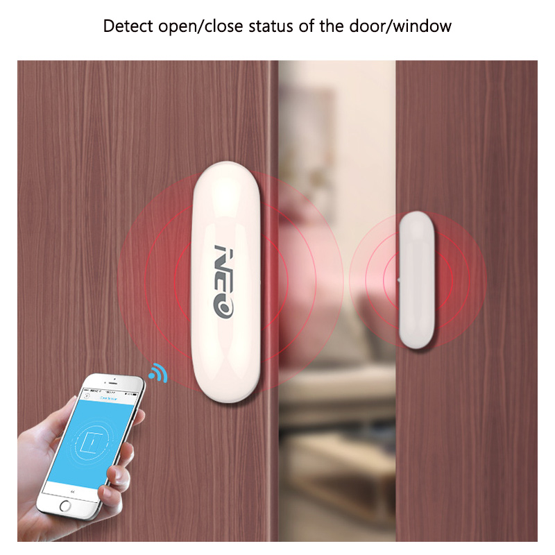 インテリジェントワイヤレスドア磁気検出器アラーム Tuya  - Wireless Door Sensor のレビューと価格
