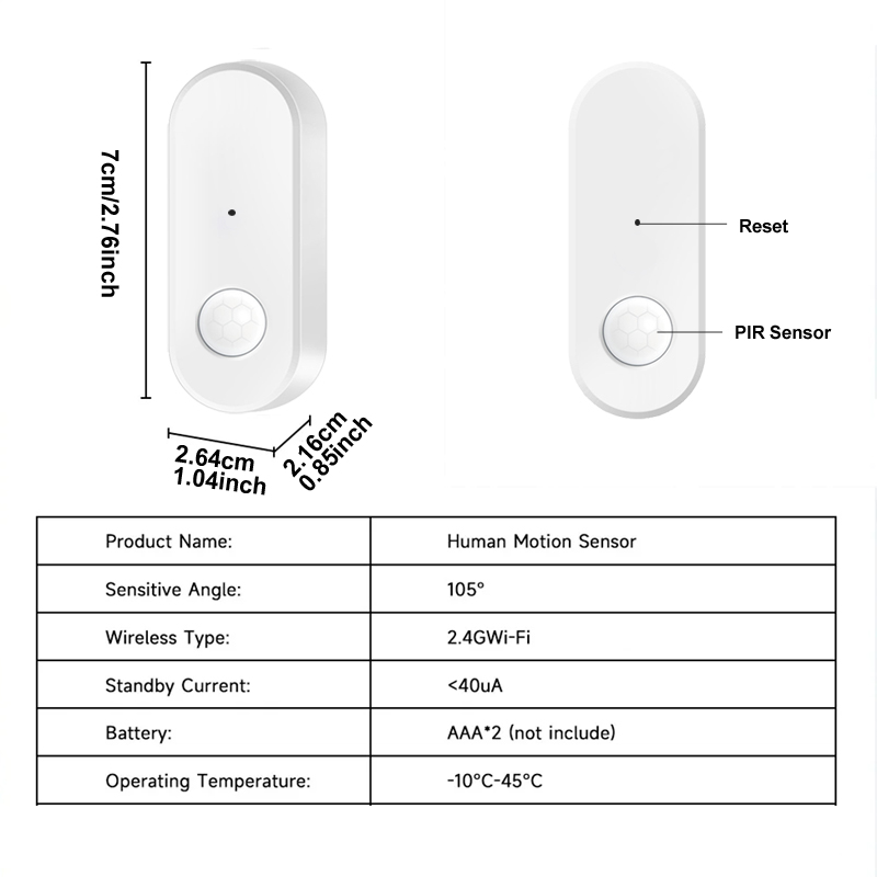 Tuya WiFi PIR モーションセンサー人体赤外線検出 - Smart Home Wiser のレビューと価格